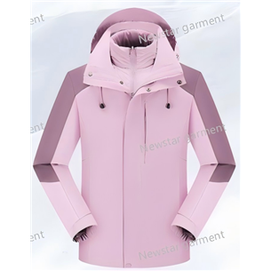 Women  CONTRAST COLOR WITH DTM DOWN INNER,  3 IN 1 JACKET