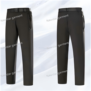 MAN LONG TROUSERS WITH REAL FLY in front/back view